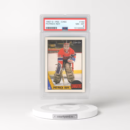 1987 O-Pee-Chee #163 Patrick Roy (PSA 8 NM-MT)
