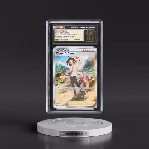 2023 Crown Zenith #GG58/GG70 Cheren's Care - Galarian Gallery Holo (CGC 10 PRISTINE)