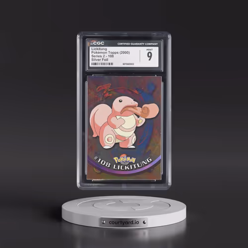 1999 Series 2 (Oval Nintendo Seal) #108 Lickitung - Silver Foil (CGC 9 MINT)