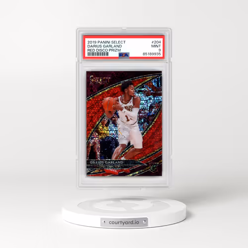 2019 Panini Select #204 Darius Garland - Red Disco Prizm (PSA 9 MINT)