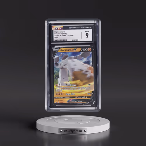 2020 Sword & Shield #115/202 Stonjourner V Holo