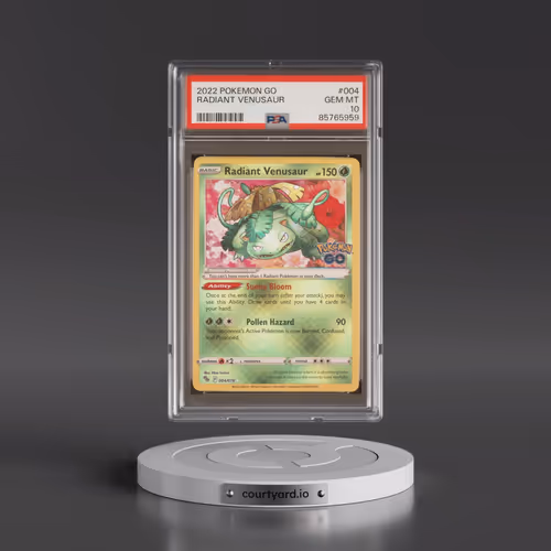 2022 Pokémon Go #004 Radiant Venusaur - Holo (PSA 10 GEM MINT)