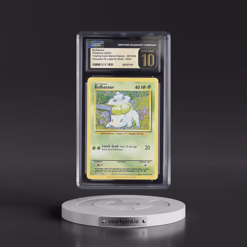 2023 Pokémon CLV-Trading Card Game Classic Venusaur & Lugia EX Deck #001 Bulbasaur (CGC 10 PRISTINE)