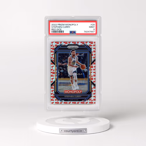 2022 Panini Prizm Monopoly #28 Stephen Curry - Red Dice (PSA 9 MINT)