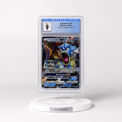 2017 Crimson Invasion #18/111 Gyarados GX - Ultra Rare Holo (CGC 9 MINT)