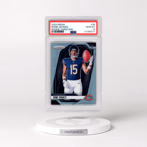 2024 Panini Prizm Rookie Variation #36 Rome Odunze (PSA 10 GEM MINT)