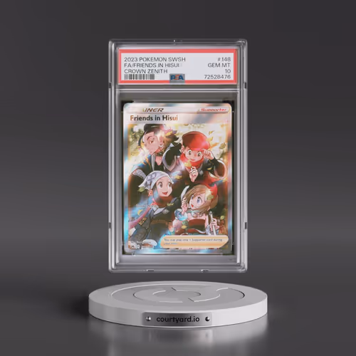 2023 Pokémon Sword and Shield Crown Zenith #148 Friends in Hisui - Full Art (PSA 10 GEM MINT)