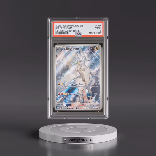 2025 Pokémon Jtg EN-Journey Together #167 N's Reshiram - Illustration Rare (PSA 9 MINT)
