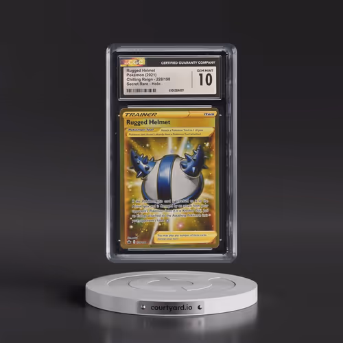 2021 Chilling Reign #228/198 Rugged Helmet - Secret Rare Holo (CGC 10 GEM MINT)