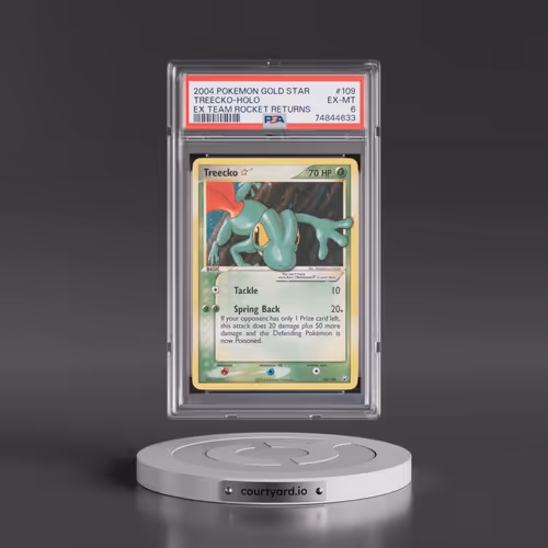 2004 Pokémon EX Team Rocket Returns #109 Treecko - Holo Gold Star (PSA 6 EX-MT)