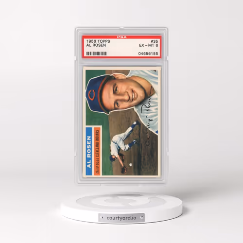 1956 Topps #35 Al Rosen - White Back (PSA 6 EX-MT)