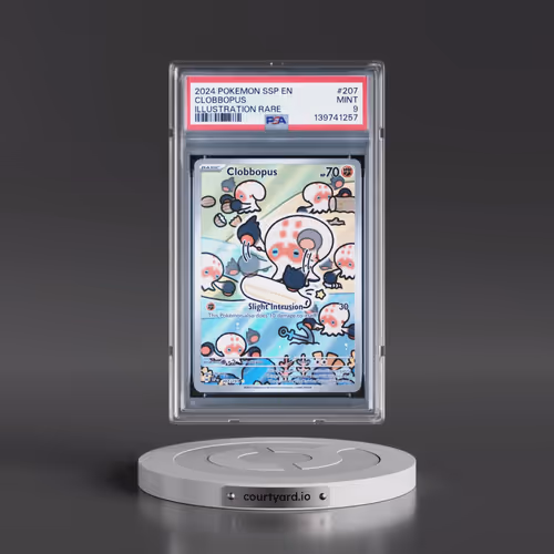 2024 Pokémon Ssp EN-Surging Sparks #207 Clobbopus - Illustration Rare (PSA 9 MINT)