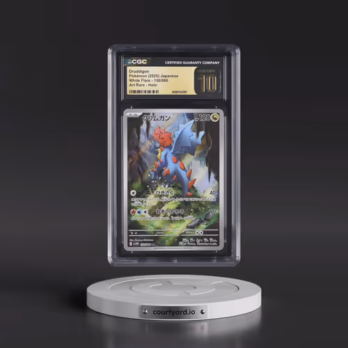 2025 White Flare - sv11W #150/086 Druddigon - Art Rare Holo (CGC 10 PRISTINE)