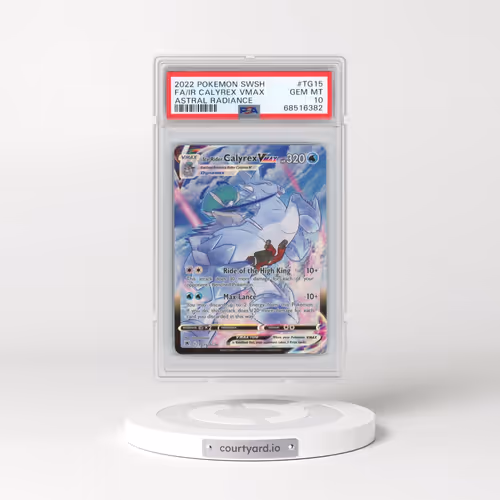 2022 Pokémon Sword & Shield Astral Radiance #TG15 Ice Rider Calyrex Vmax - Full Art (PSA 10 GEM MINT