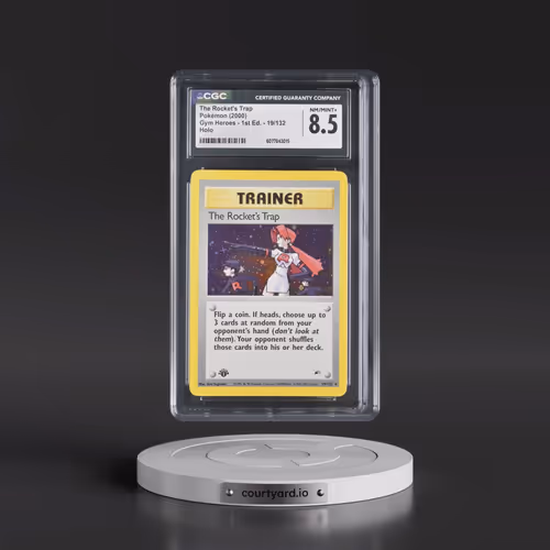 2000 Gym Heroes #19/132 The Rocket's Trap - 1st Edition Holo (CGC 8.5 NM-MT+)