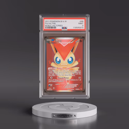 2011 Pokémon Black & White Noble Victories #98 Victini - Full Art (PSA 9 MINT)