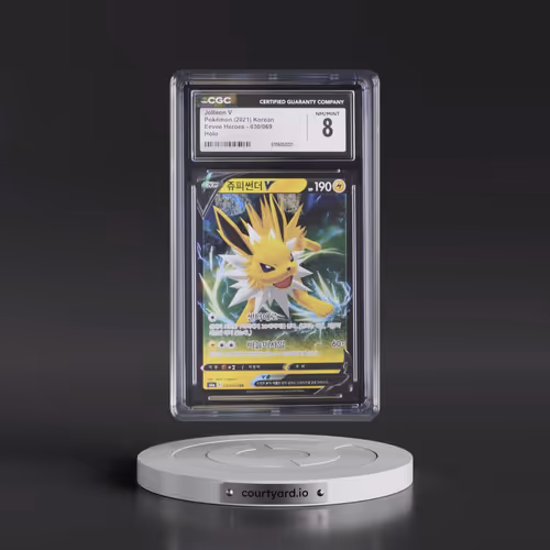 2021 Eevee Heroes #030/069 Jolteon V - Holo (CGC 8 NM-MT)