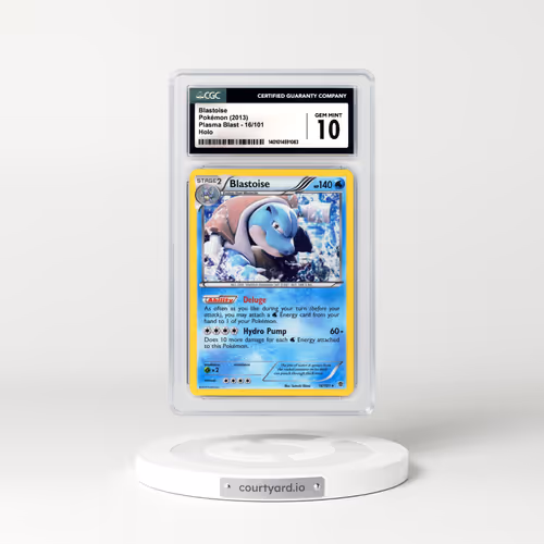 2013 Plasma Blast #16 Blastoise - Holo (CGC 10 GEM MINT)