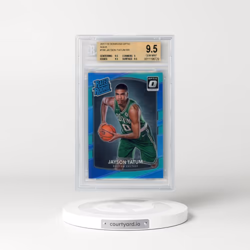 2017 Panini Donruss Optic #198 Jayson Tatum - Aqua (BGS 9.5 GEM MINT)