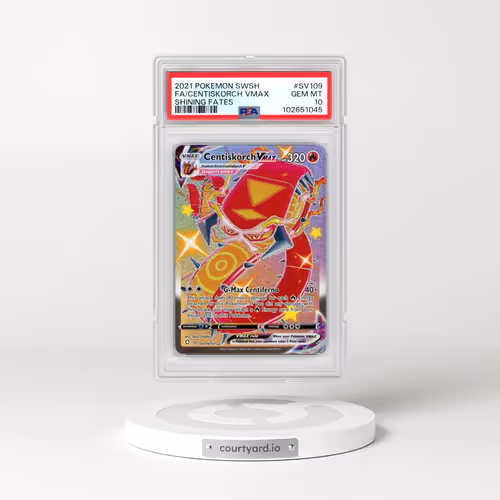 2021 Pokémon Sword & Shield Shining Fates #SV109 Centiskorch Vmax - Full Art (PSA 10 GEM MINT)