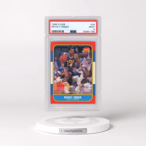 1986 Fleer #39 Rickey Green (PSA 9 MINT)