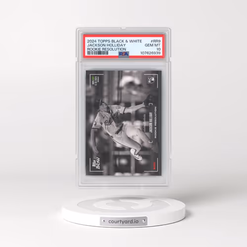 2024 Topps Black and White Rookie Resolution #RR9 Jackson Holliday (PSA 10 GEM MINT)