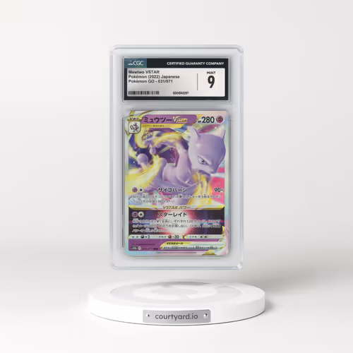 2022 Pokémon GO #031/071 Mewtwo VSTAR - Holo (CGC 9 MINT)