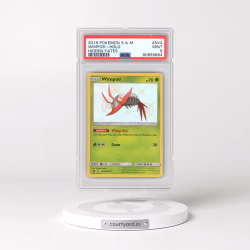 2019 Pokémon Sun & Moon Hidden Fates #SV4 Wimpod - Holo (PSA 9 MINT)