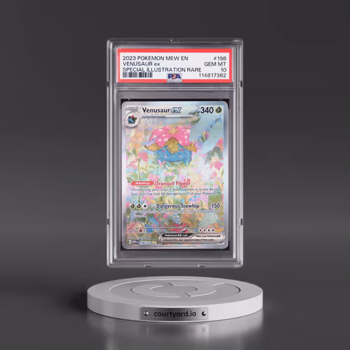 2023 Pokémon Mew EN-151 #198 Venusaur EX - Holo Special Illustration Rare (PSA 10 GEM MINT)