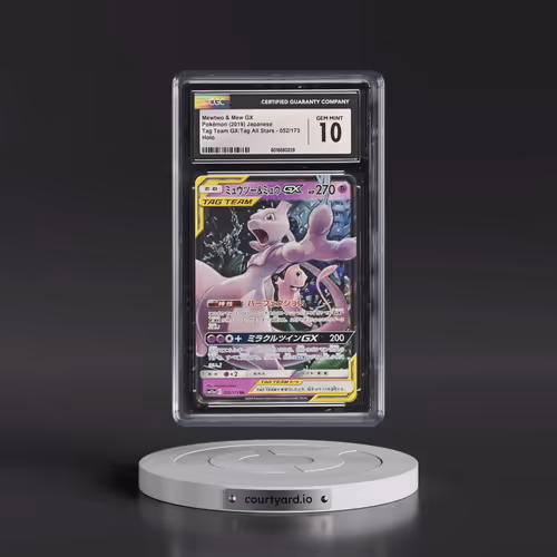 2019 Tag Team GX: Tag All Stars #052/173 Mewtwo & Mew GX - Holo (CGC 10 GEM MINT)