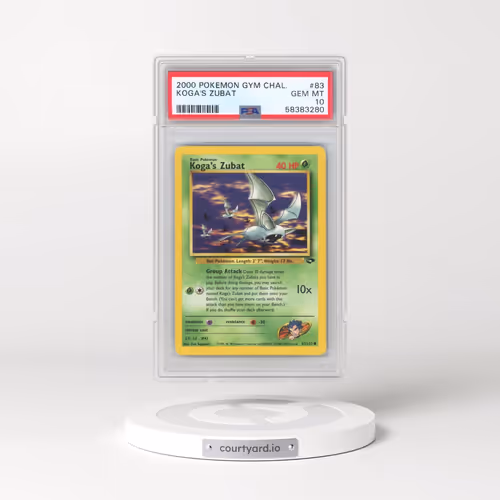 2000 Pokémon Gym Challenge #83 Koga's Zubat (PSA 10 GEM MINT)