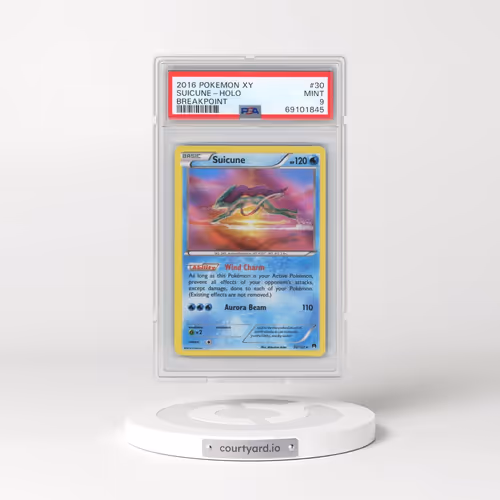 2016 Pokémon XY Breakpoint #30 Suicune - Holo (PSA 9 MINT)