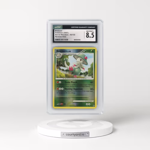 2007 Secret Wonders #45/132 Breloom - Reverse Holo (CGC 8.5 NM-MT+)