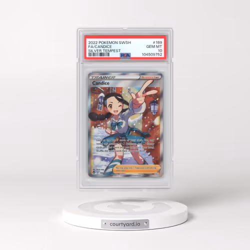 2022 Pokémon Sword & Shield Silver Tempest #189 Candice - Full Art (PSA 10 GEM MINT)