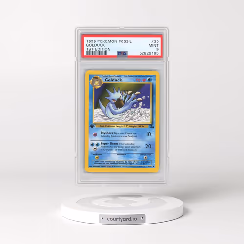 1999 Pokémon Fossil #35 Golduck - 1st Edition (PSA 9 MINT)