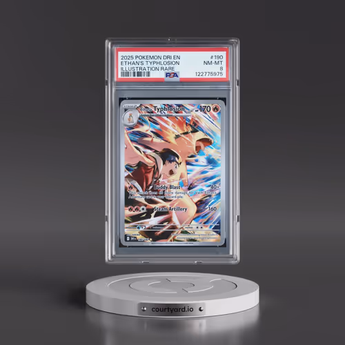 2025 Pokémon Dri EN-Destined Rivals #190 Ethan's Typhlosion - Illustration Rare (PSA 8 NM-MT)