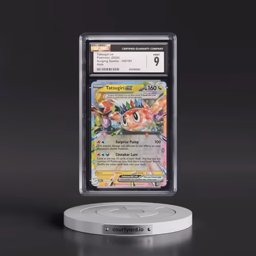 2024 Surging Sparks - SSP EN #142/191 Tatsugiri ex - Holo (CGC 9 MINT)