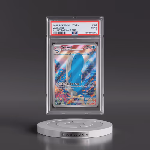 2025 Pokémon Jtg EN-Journey Together #162 Wailord - Illustration Rare (PSA 9 MINT)