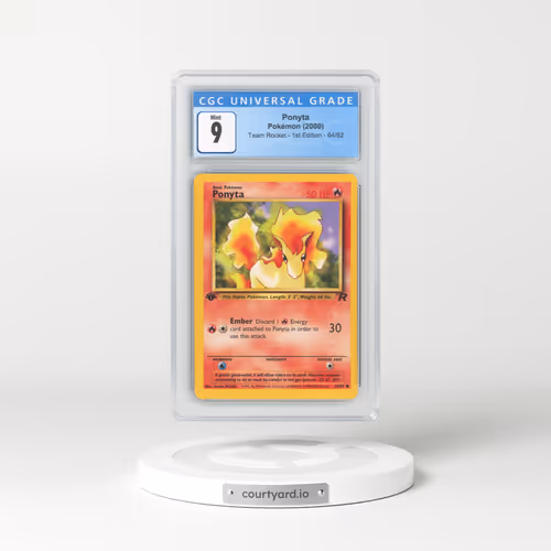 2000 Team Rocket #64/82 Ponyta - 1st Edition 1st Edition (CGC 9 MINT)