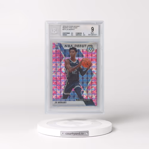 2019 Panini Mosaic #274 Ja Morant - Pink Camo (BGS 9 MINT)