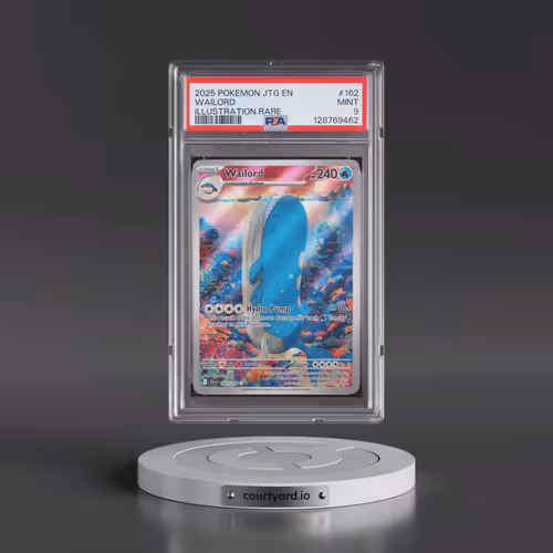 2025 Pokémon Jtg EN-Journey Together #162 Wailord - Illustration Rare (PSA 9 MINT)
