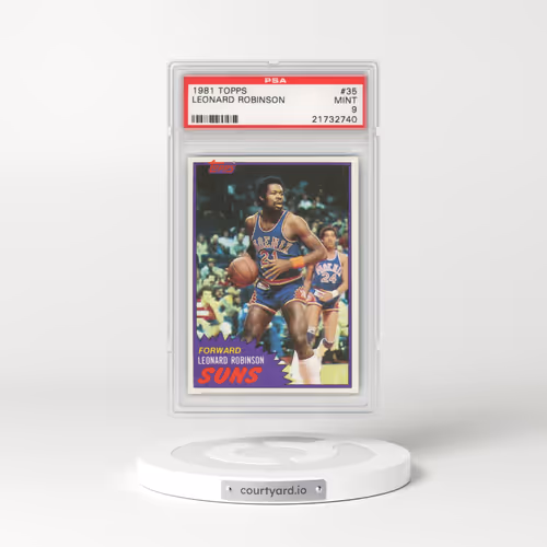 1981 Topps #35 Leonard Robinson (PSA 9 MINT)