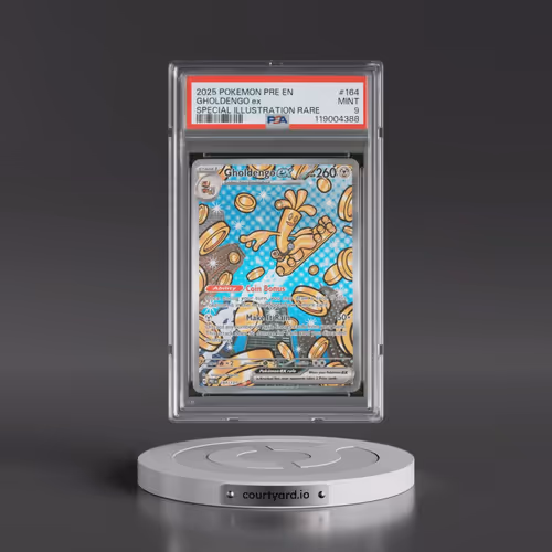 2025 Pokémon Pre EN-Prismatic Evolutions #164 Gholdengo EX - Holo Special Illustration Rare (PSA 9 M
