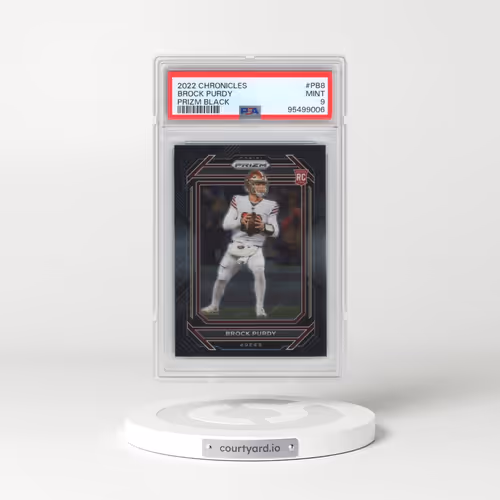 2022 Panini Chronicles Prizm Black #PB8 Brock Purdy (PSA 9 MINT)