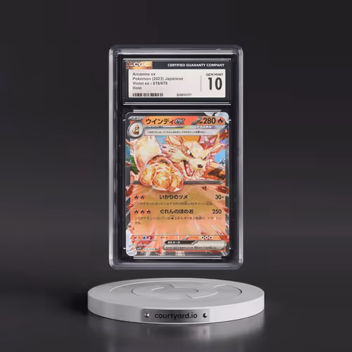 2023 Violet ex #016/078 Arcanine ex - Holo (CGC 10 GEM MINT)