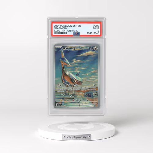 2024 Pokémon Ssp EN-Surging Sparks #209 Skarmory - Illustration Rare (PSA 9 MINT)