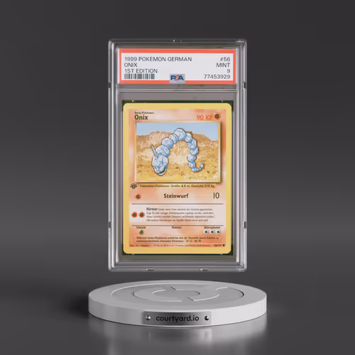 1999 Pokémon #56 Onix - 1st Edition (PSA 9 MINT)