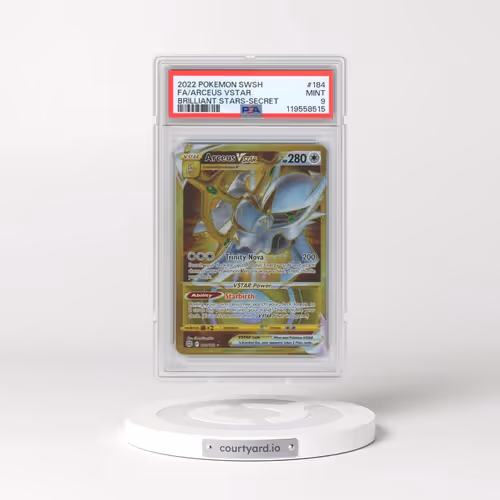 2022 Pokémon Sword & Shield Brilliant Stars #184 Arceus Vstar - Full Art Secret (PSA 9 MINT)