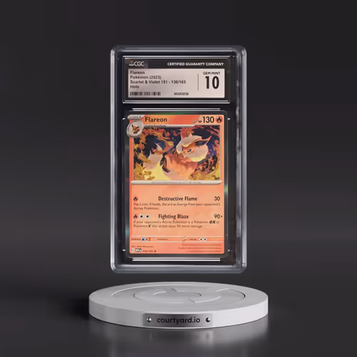 2023 Scarlet & Violet 151 - MEW EN #136/165 Flareon - Holo (CGC 10 GEM MINT)