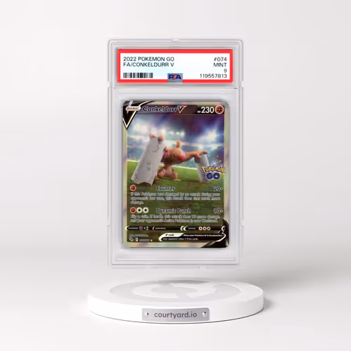 2022 Pokémon Go #074 Conkeldurr V - Holo Full Art (PSA 9 MINT)